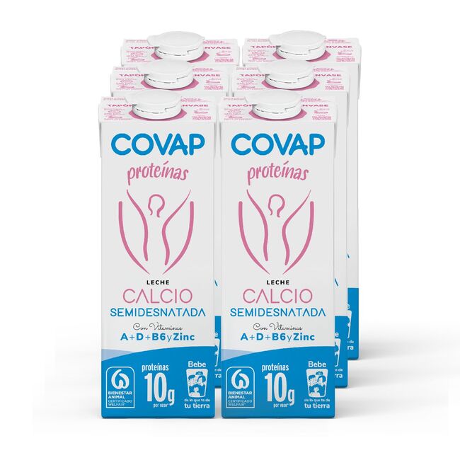 Leche semidesnatada Calcio COVAP | Lácteos COVAP