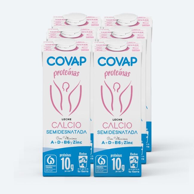 Leche semidesnatada Calcio COVAP | Lácteos COVAP
