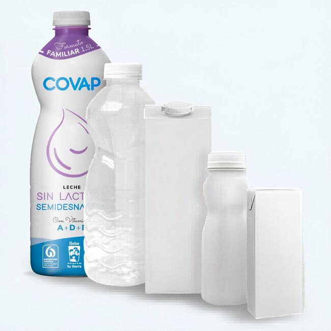 Leche Semidesnatada sin lactosa COVAP 1,5L | Lácteos COVAP