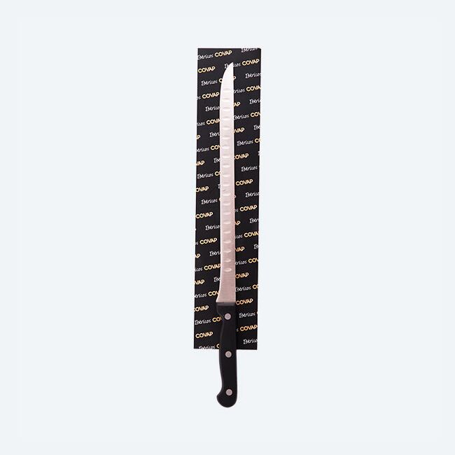 Cuchillo jamonero COVAP en punta con su funda | Ibéricos COVAP