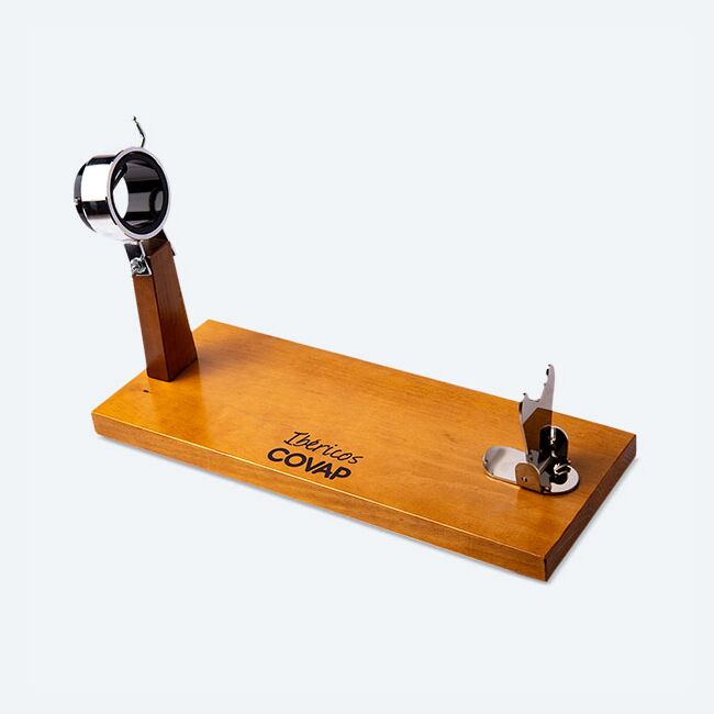Jamonero COVAP de madera con cabezal giratorio | Ibéricos COVAP