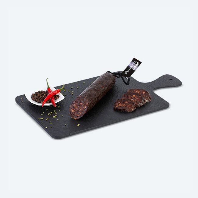 Morcilla de Bellota Ibérica sin conservantes tabla | Esenciaúnica
