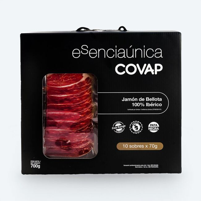 Box Jamón de Bellota 100% ibérico cortado Esenciaúnica