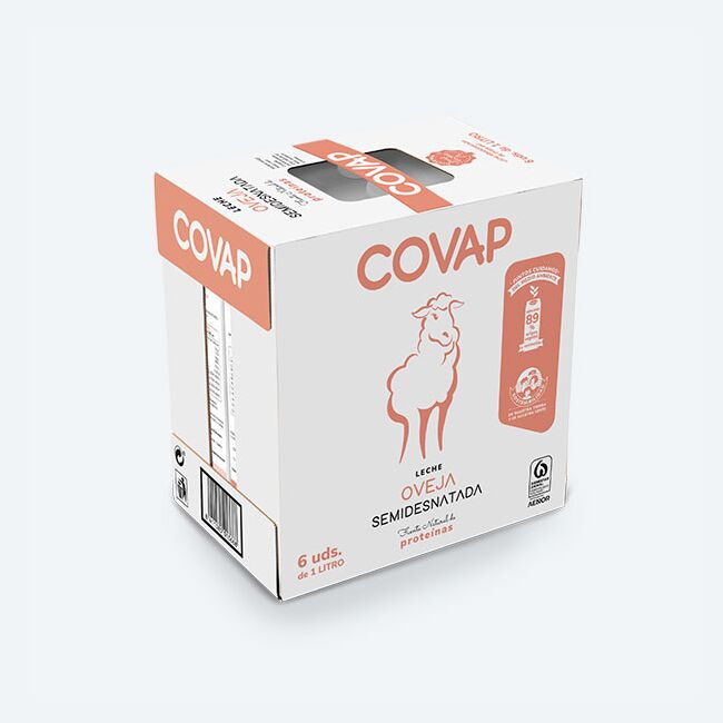 Leche de oveja semidesnatada COVAP pack | Lácteos COVAP