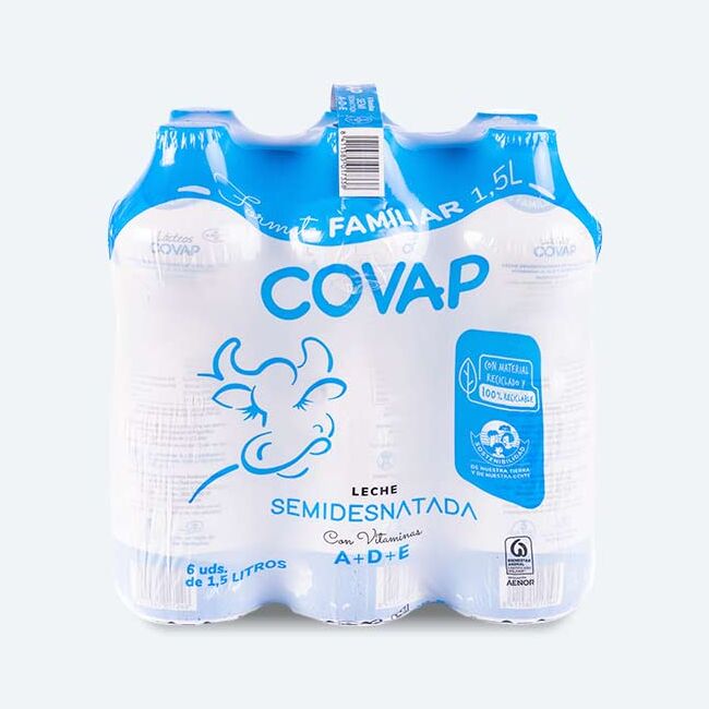 Leche Desnatada COVAP 1,5L | Lácteos COVAP