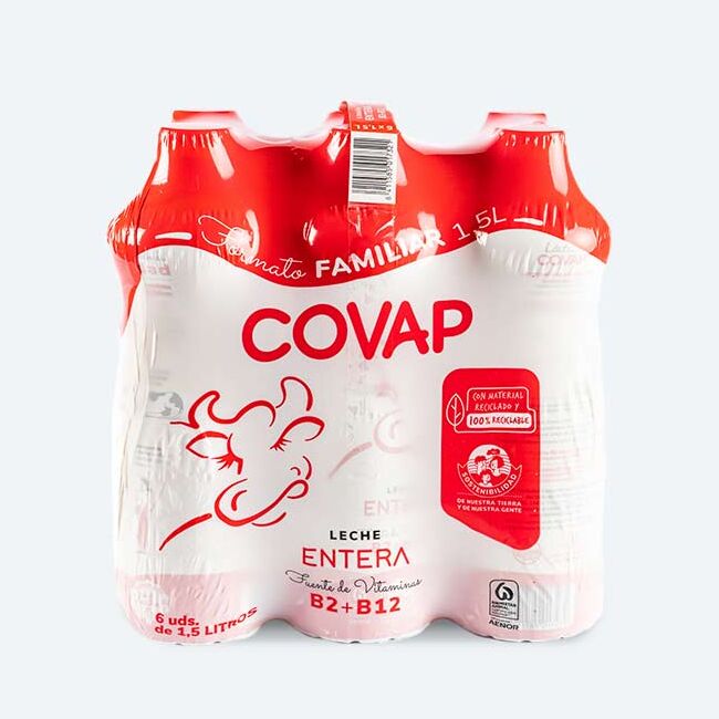 Leche Entera COVAP 1,5L | Lácteos COVAP
