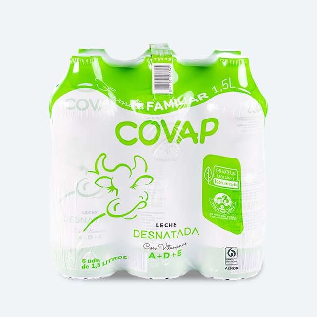 Leche Desnatada COVAP 1,5L | Lácteos COVAP
