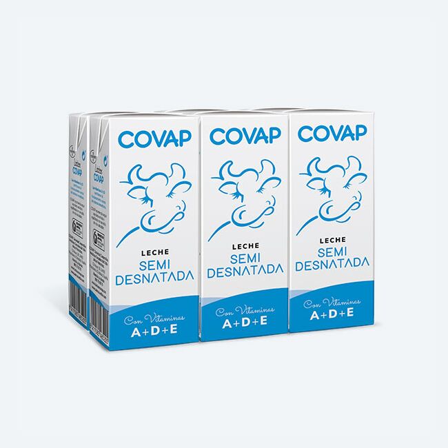 Leche Semidesnatada COVAP 200ml | Lácteos COVAP