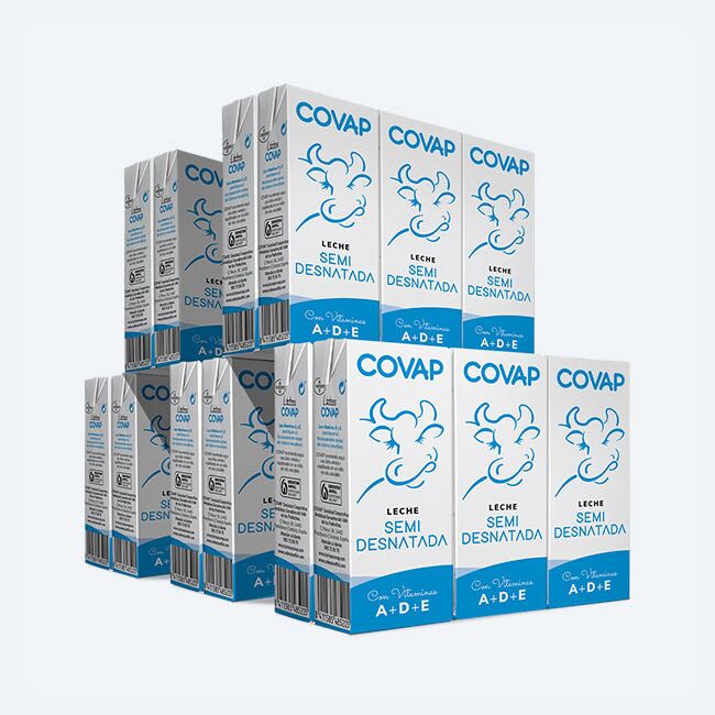 Leche Semidesnatada COVAP 200ml | Lácteos COVAP